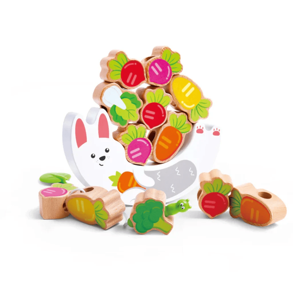 Jeu de balance 2 - en - 1 Lapin et Légumes - Jeux de manipulation - Boutique LeoLudo - Hape