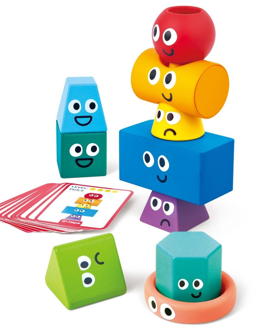 Jeu de blocs à empiler Montessori – Hape - Jeux de construction - Boutique LeoLudo - Hape