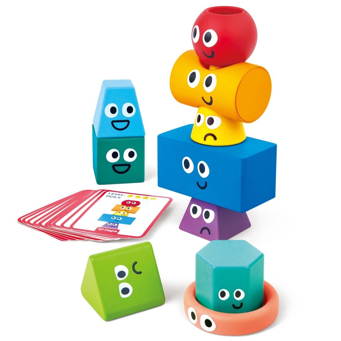 Jeu de blocs à empiler Montessori – Hape - Jeux de construction - Boutique LeoLudo - Hape