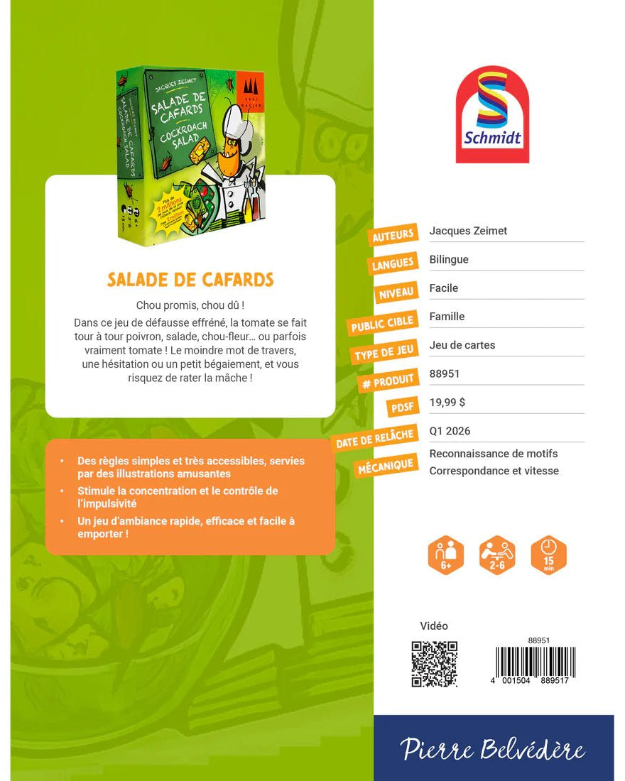Jeu de cartes Salade de Cafards -Jeux de société- Boutique LeoLudo-Schmidt