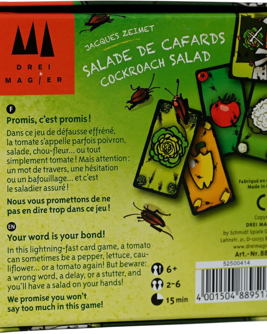 Jeu de cartes Salade de Cafards -Jeux de société- Boutique LeoLudo-Schmidt