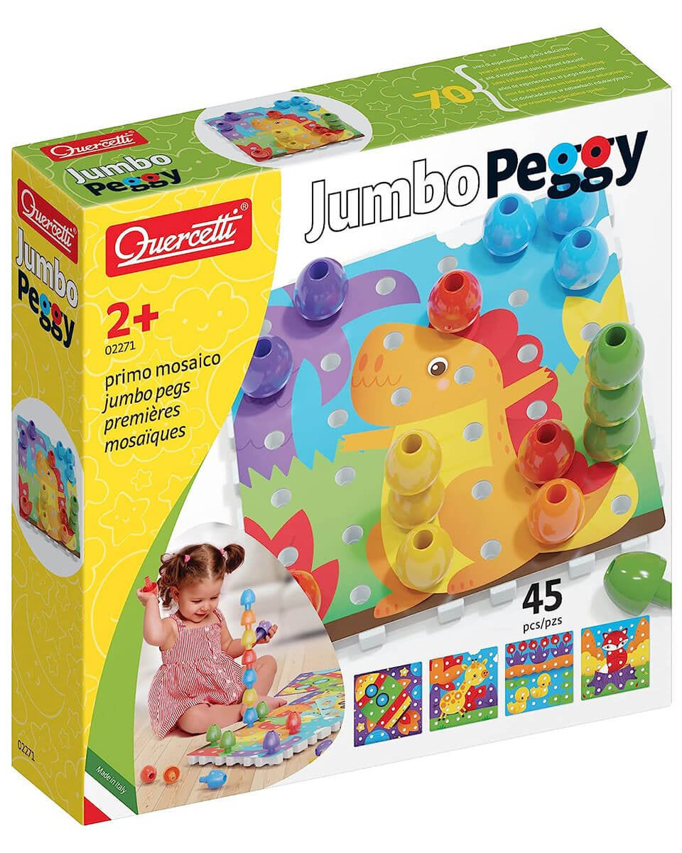 Jeu de construction - Jumbo Peggy (45 pcs.) - Jeux de construction - Boutique LeoLudo - Quercetti