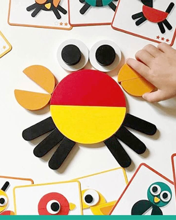 Jeu de construction Ze Géoanimo - Jeux d'assemblage - Boutique LeoLudo - Djeco