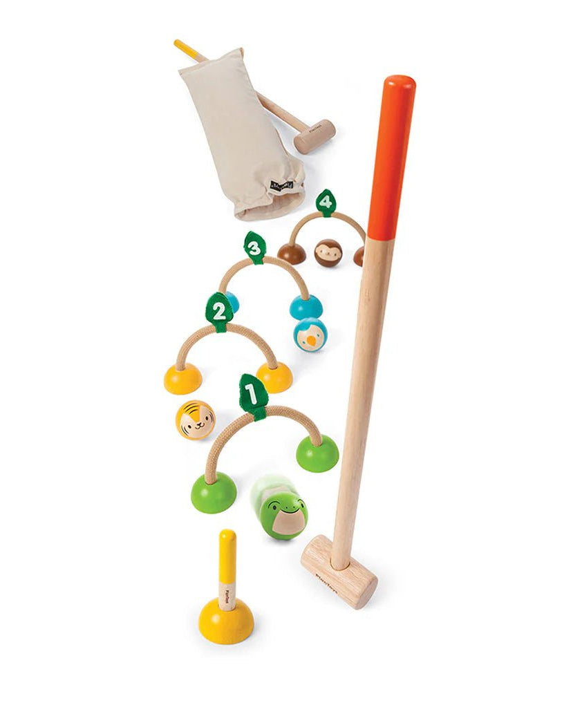 Jeu de croquet en bois - Jeux d'extérieur - Boutique LeoLudo - Plan Toys