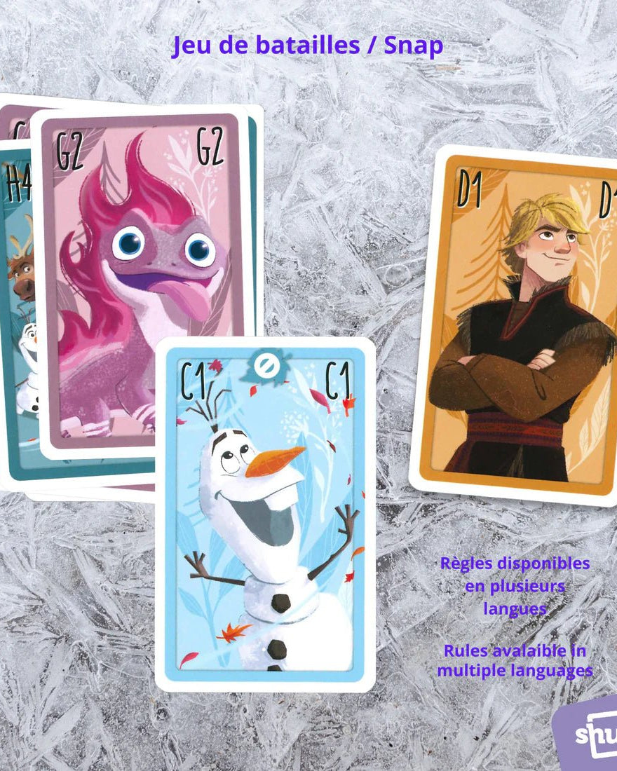 Jeu de familles 4 en 1 - REINE DES NEIGES 2 - Jeux de société - Boutique LeoLudo - Shuffle