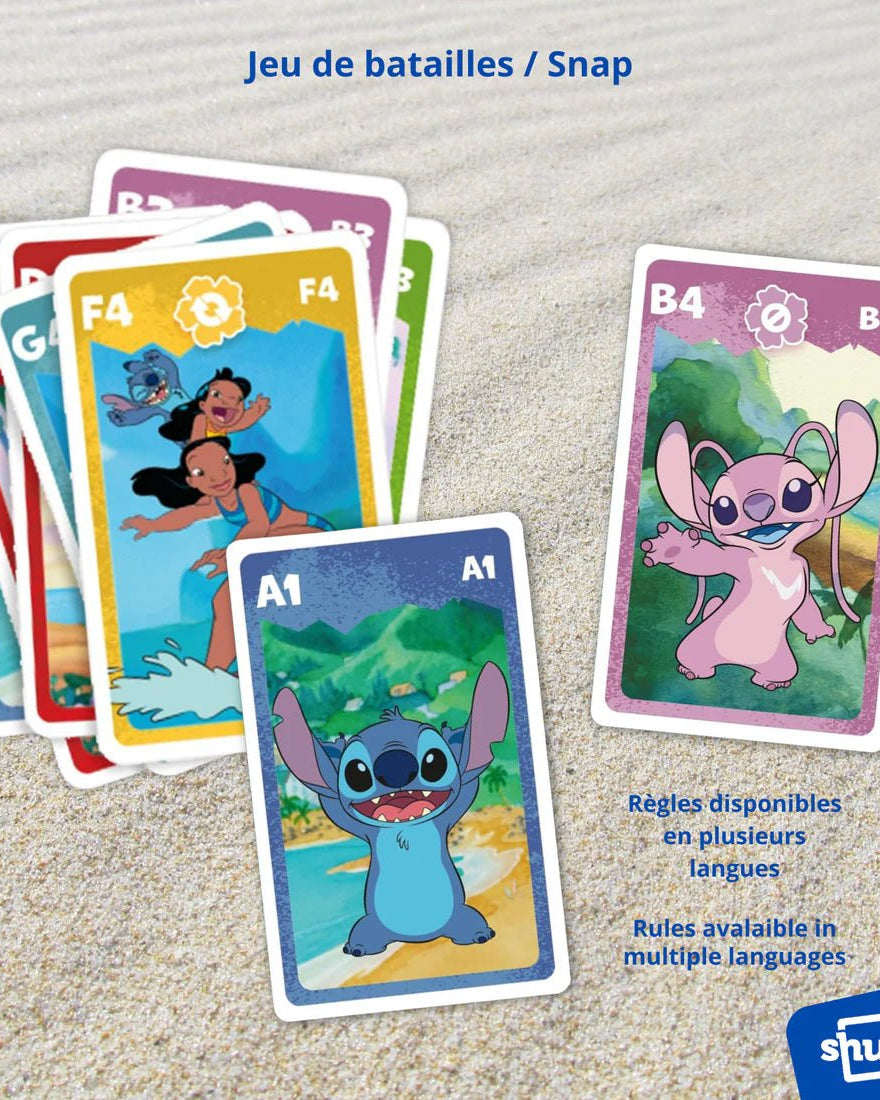 Jeu de familles 4 en 1 - Stitch - Jeux de société - Boutique LeoLudo - Shuffle