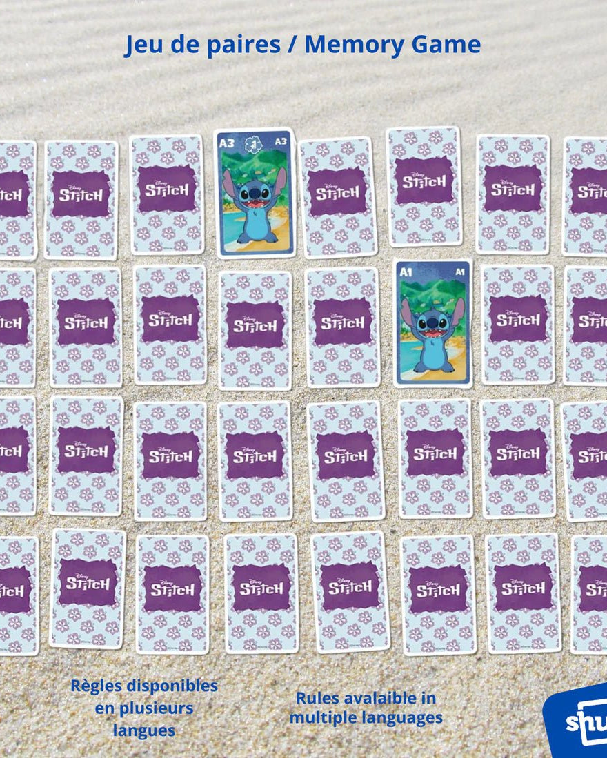 Jeu de familles 4 en 1 - Stitch - Jeux de société - Boutique LeoLudo - Shuffle