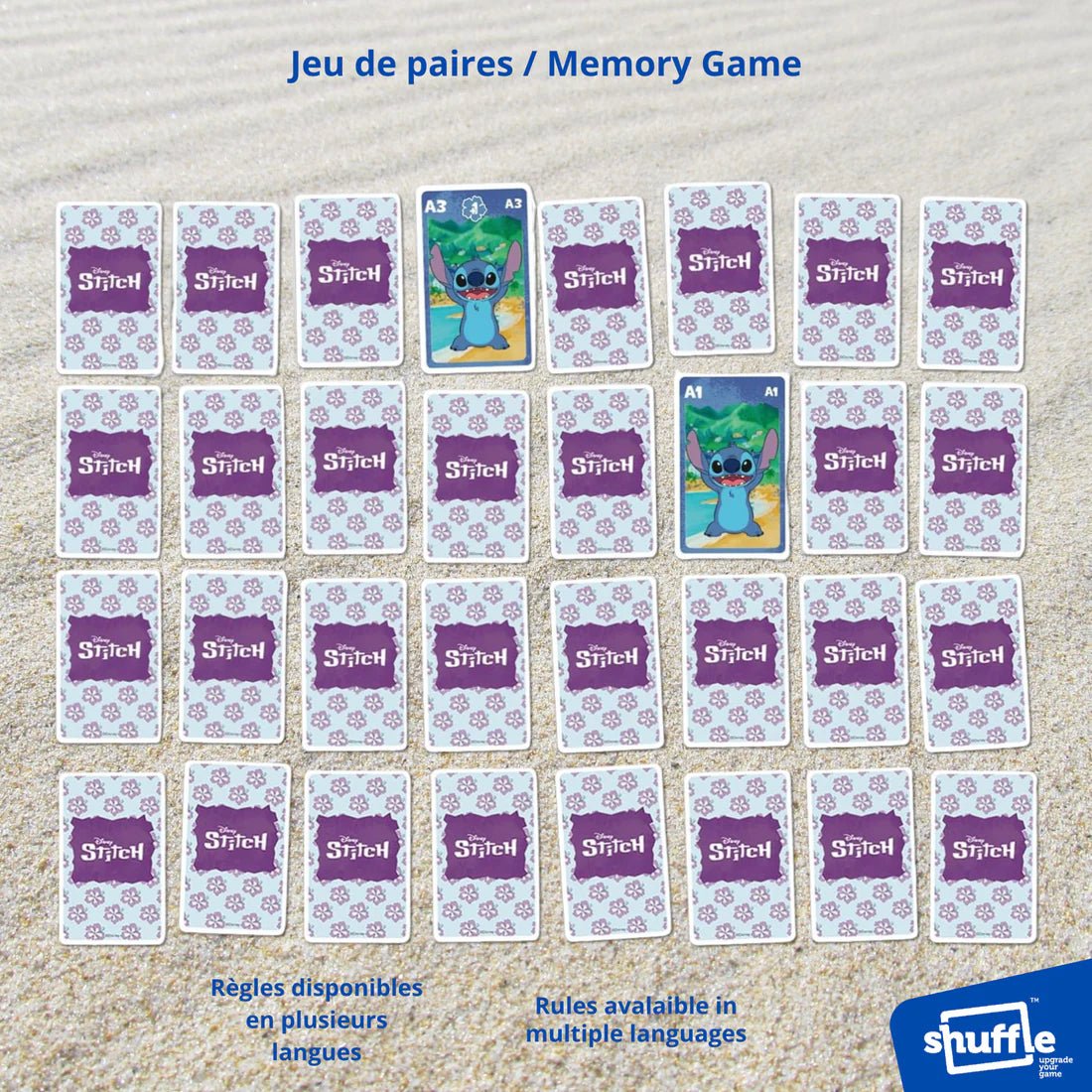 Jeu de familles 4 en 1 - Stitch - Jeux de société - Boutique LeoLudo - Shuffle
