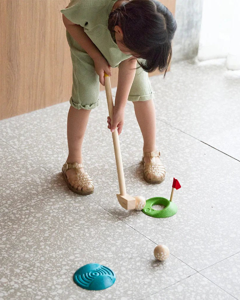 Jeu de mini golf complet en bois - Jeux d'extérieur - Boutique LeoLudo - Plan Toys