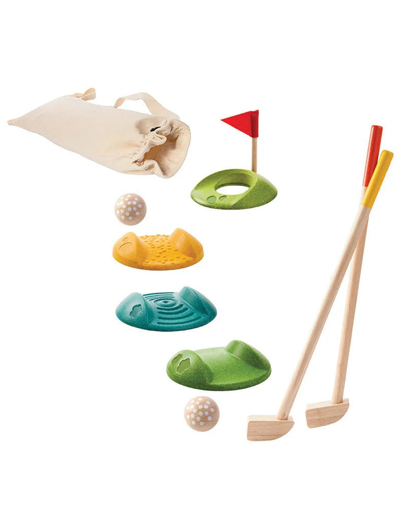 Jeu de mini golf complet en bois - Jeux d'extérieur - Boutique LeoLudo - Plan Toys