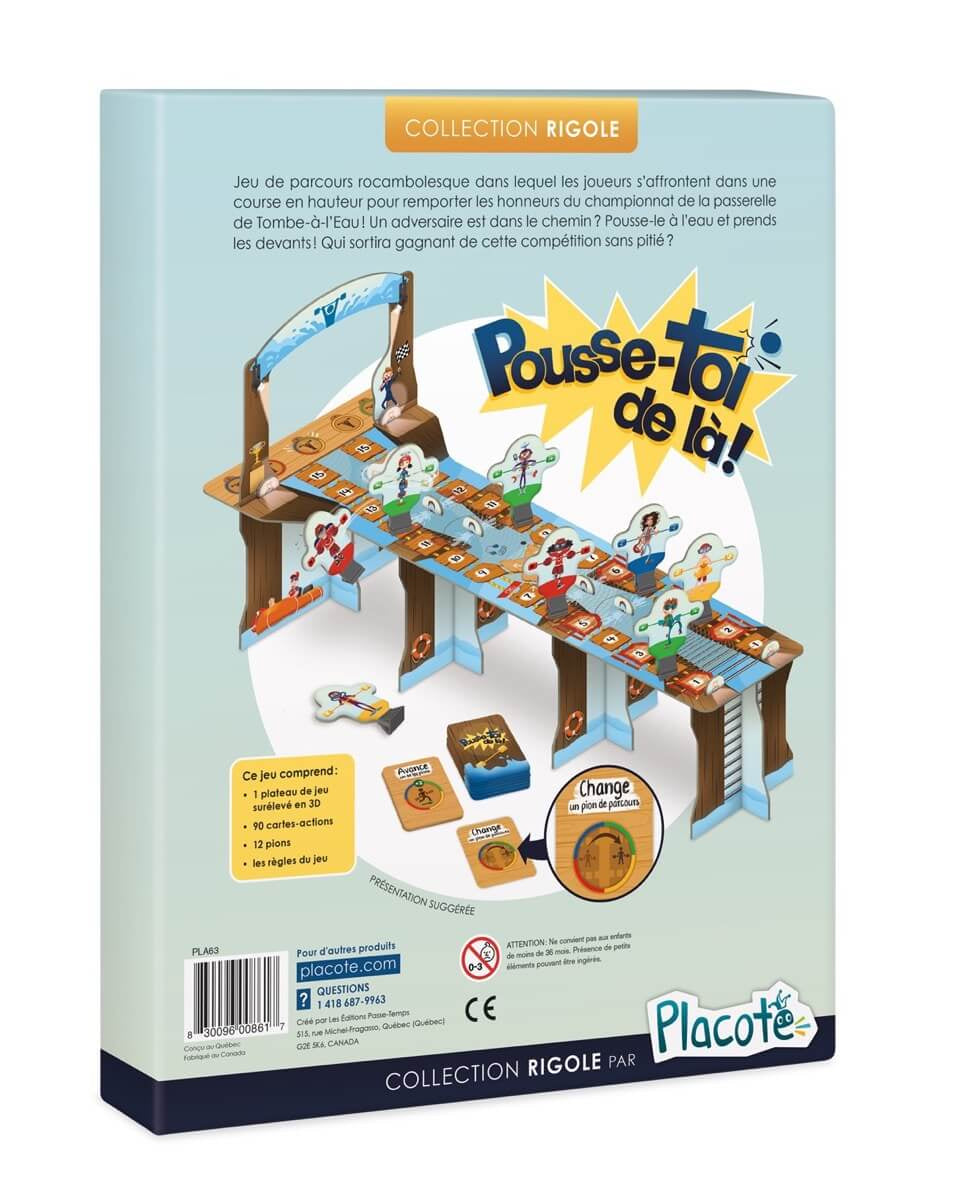 Jeu de parcours familial Pousse - toi de là ! - Jeux de société - Boutique LeoLudo - Placote