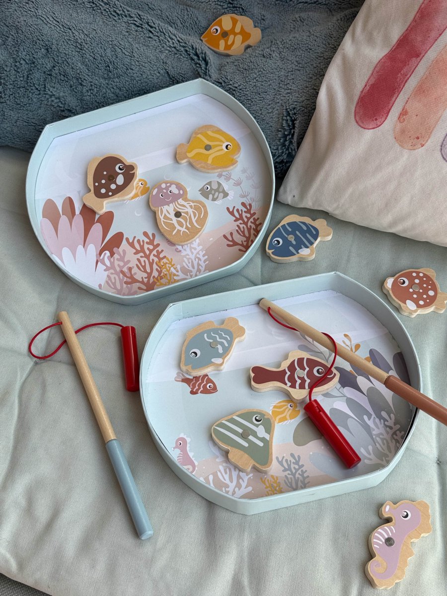 Jeu de pêche magnétique en bois - Jeux d'adresse - Boutique LeoLudo - Speedy Monkey