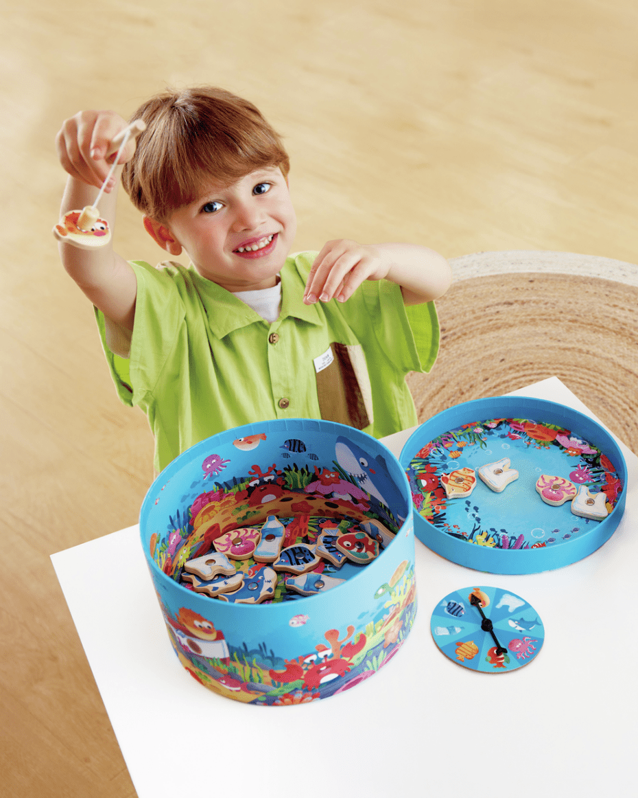 Jeu de pêche magnétique Sous la mer - Jeux d'adresse - Boutique LeoLudo - Hape