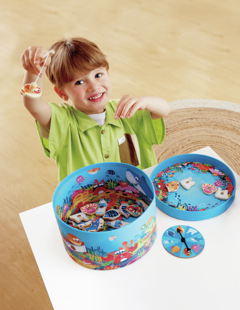 Jeu de pêche magnétique Sous la mer - Jeux d'adresse - Boutique LeoLudo - Hape