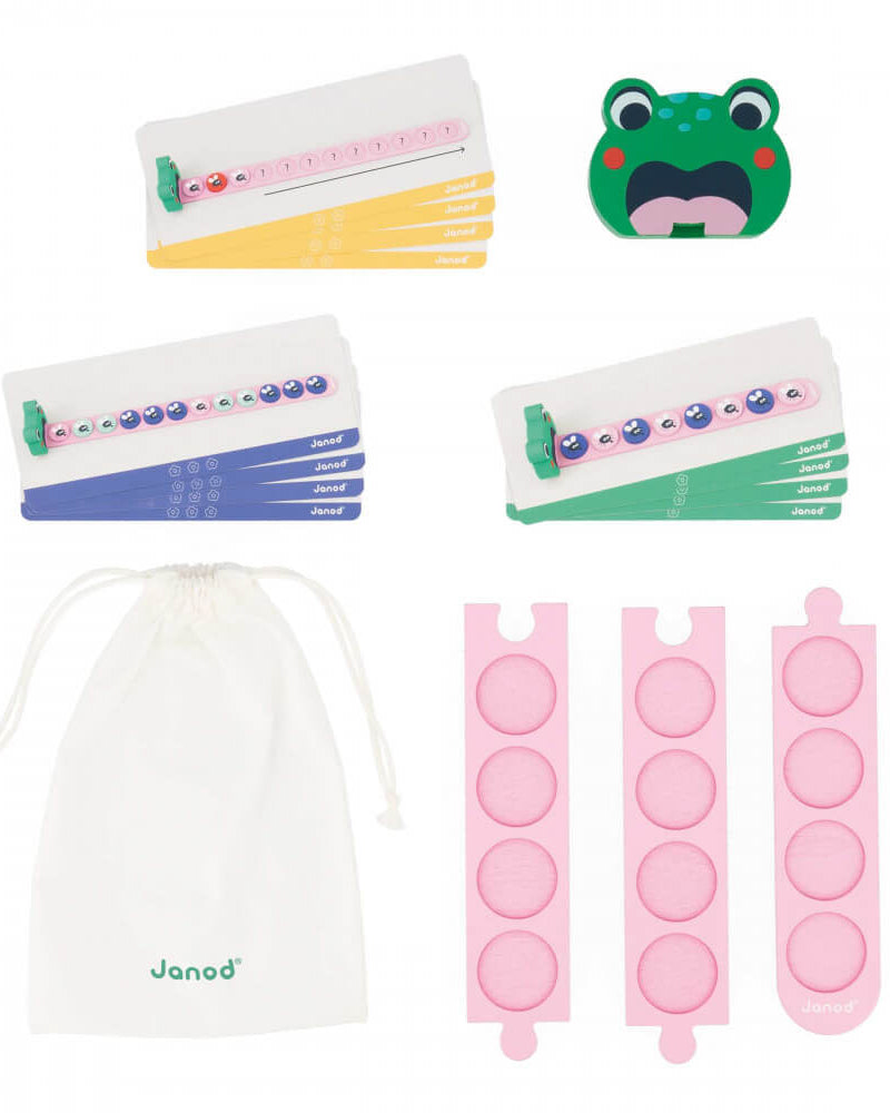Jeu de suites logiques Grenouille - Jeux éducatifs - Boutique LeoLudo - Janod