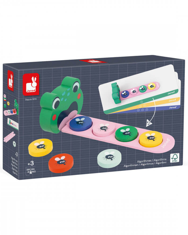 Jeu de suites logiques Grenouille - Jeux éducatifs - Boutique LeoLudo - Janod
