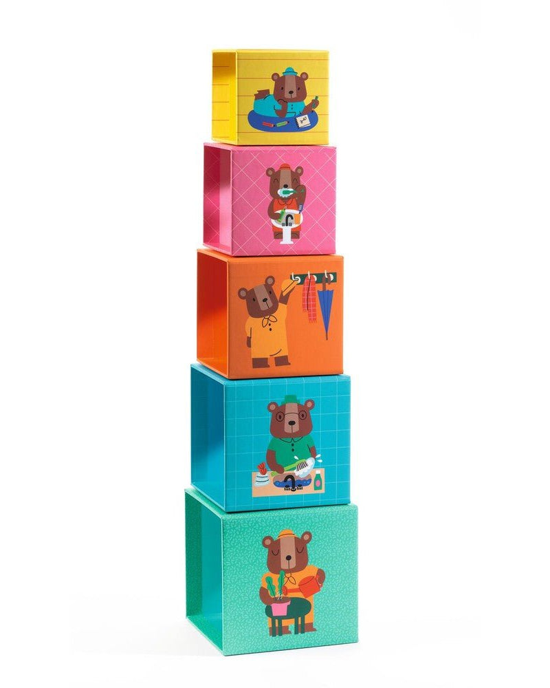 Jeu d'empilage TopaniHouse : la meilleure façon de s'amuser en famille ! Jouets à trier & empiler- Boutique LeoLudo