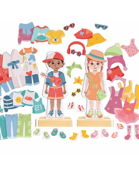Jeu magnétique à habiller – 66 pièces -Jeux magnétiques- Boutique LeoLudo-Hape