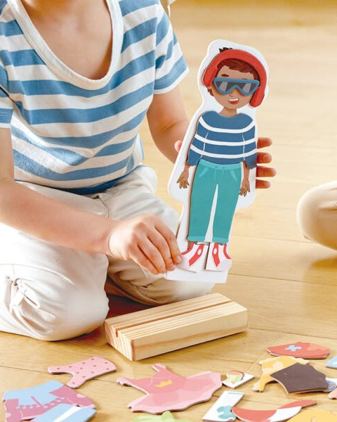 Jeu magnétique à habiller – 66 pièces -Jeux magnétiques- Boutique LeoLudo-Hape