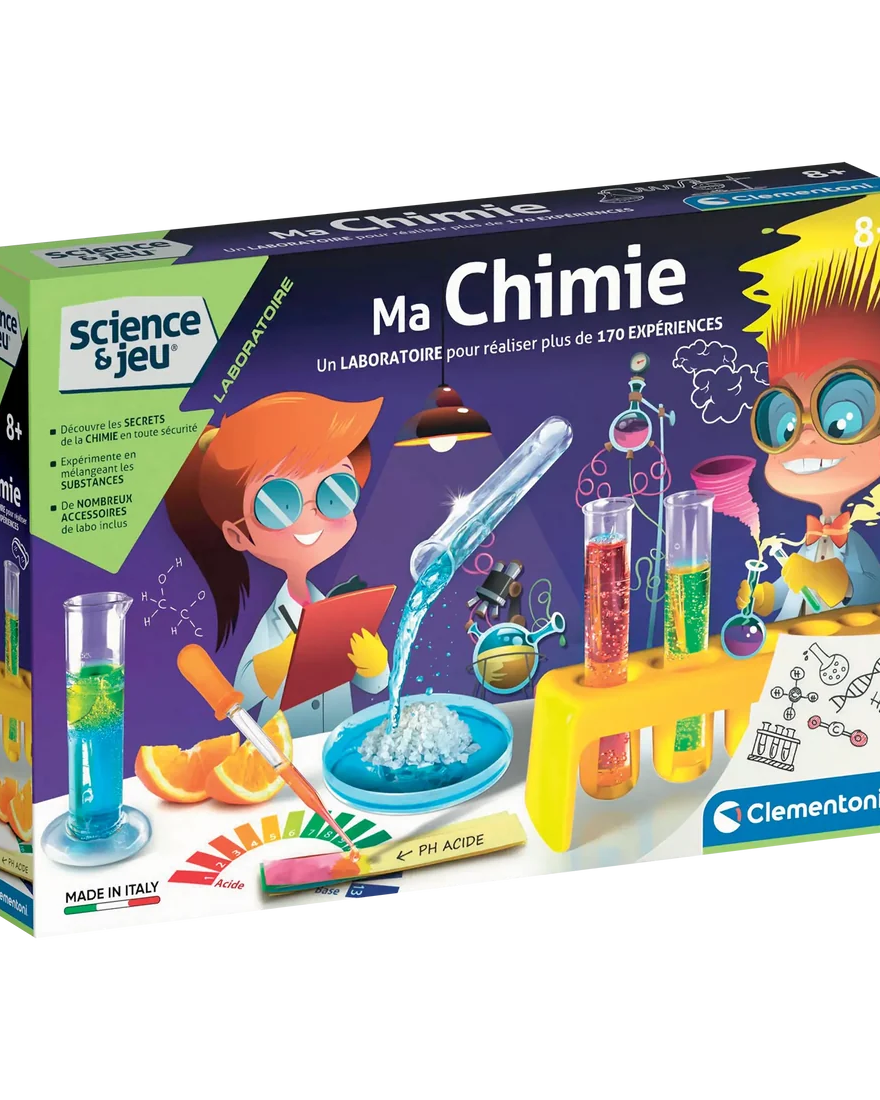 Jeu scientifique - Ma chimie (v. FR) -Jeux scientifiques- Boutique LeoLudo-Clementoni