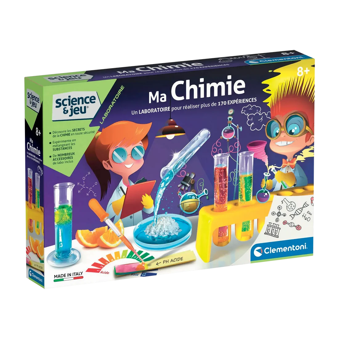 Jeu scientifique - Ma chimie (v. FR) -Jeux scientifiques- Boutique LeoLudo-Clementoni