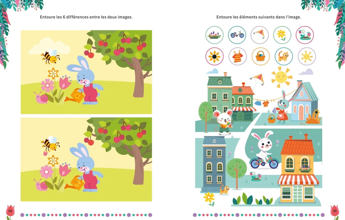 Jeux et coloriages du printemps - Livres - Boutique LeoLudo - Petits Génies