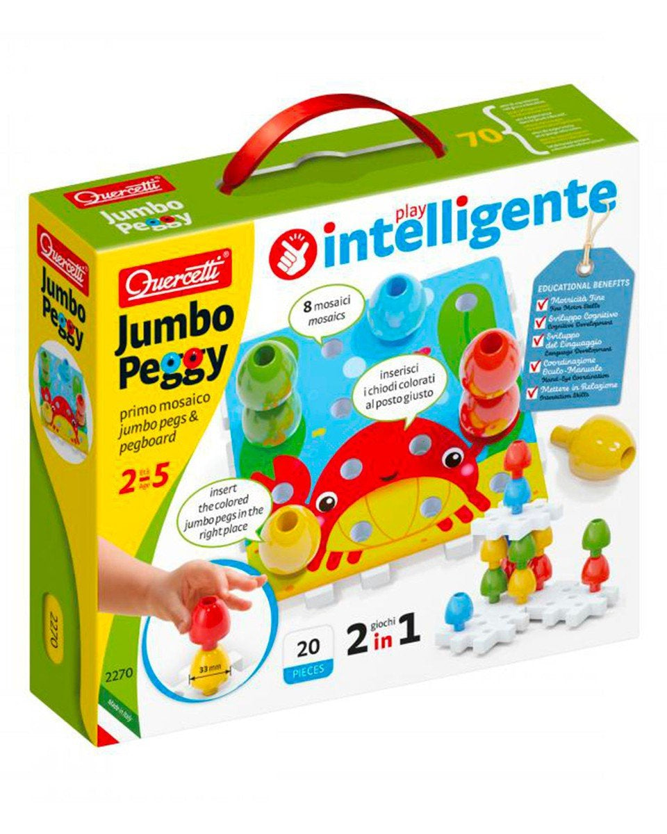 Jumbo Peggy (20 pcs) - Jeux de construction - Boutique LeoLudo - Quercetti