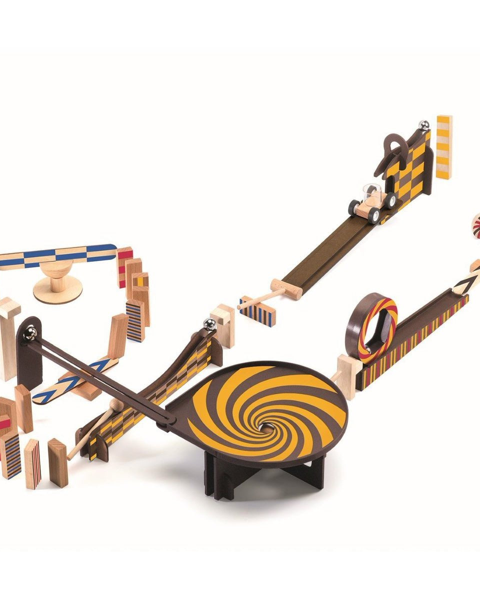 Kit de construction Zig & go - 45 pcs pour une chaîne de réaction impressionnante Jeux de construction- Boutique LeoLudo