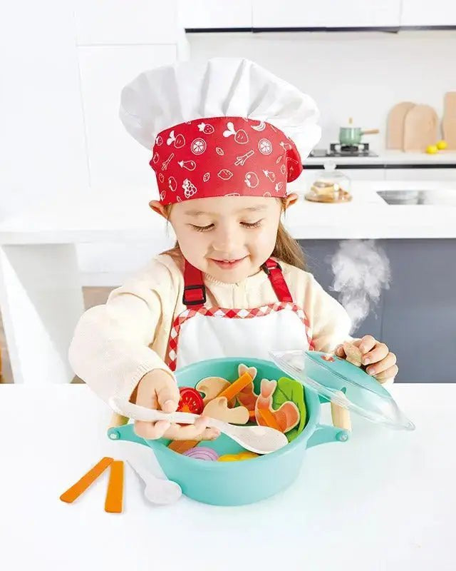 Kit de cuisine à la vapeur du petit chef - Jouets d'imitation - Boutique LeoLudo - Hape