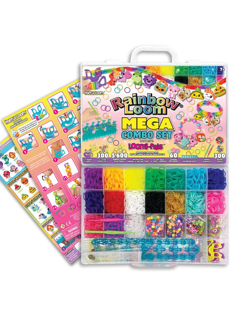 Kit de fabrication de bracelets Mega Combo - Loomi - Pals - Art & bricolage - Boutique LeoLudo - Rainbow Loom