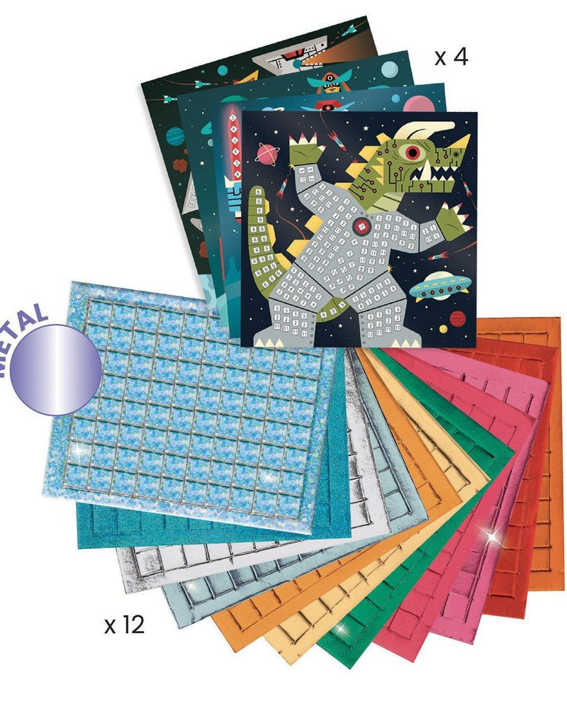 Kit mosaïques Space battle : créez vos propres combats intergalactiques Art & bricolage- Boutique LeoLudo