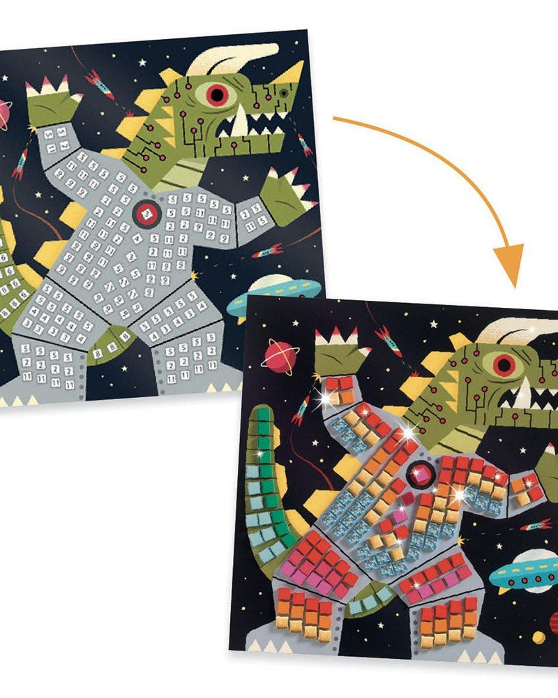 Kit mosaïques Space battle : créez vos propres combats intergalactiques Art & bricolage- Boutique LeoLudo