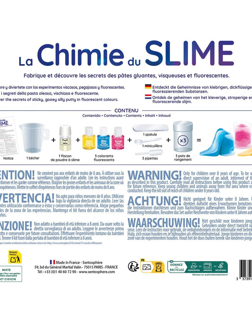 La chimie du slime -Jeux scientifiques- Boutique LeoLudo-SentoSphere