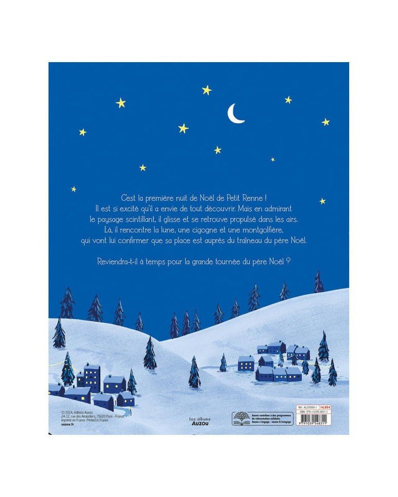 La première nuit de Noël de Petit Renne -Livres- Boutique LeoLudo-Auzou