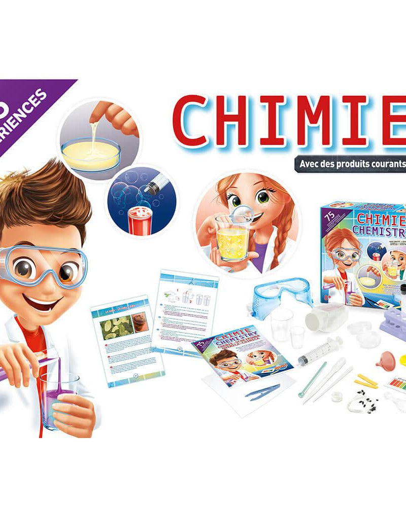 Laboratoire de 75 expériences scientifiques - Jeux scientifiques - Boutique LeoLudo - Buki