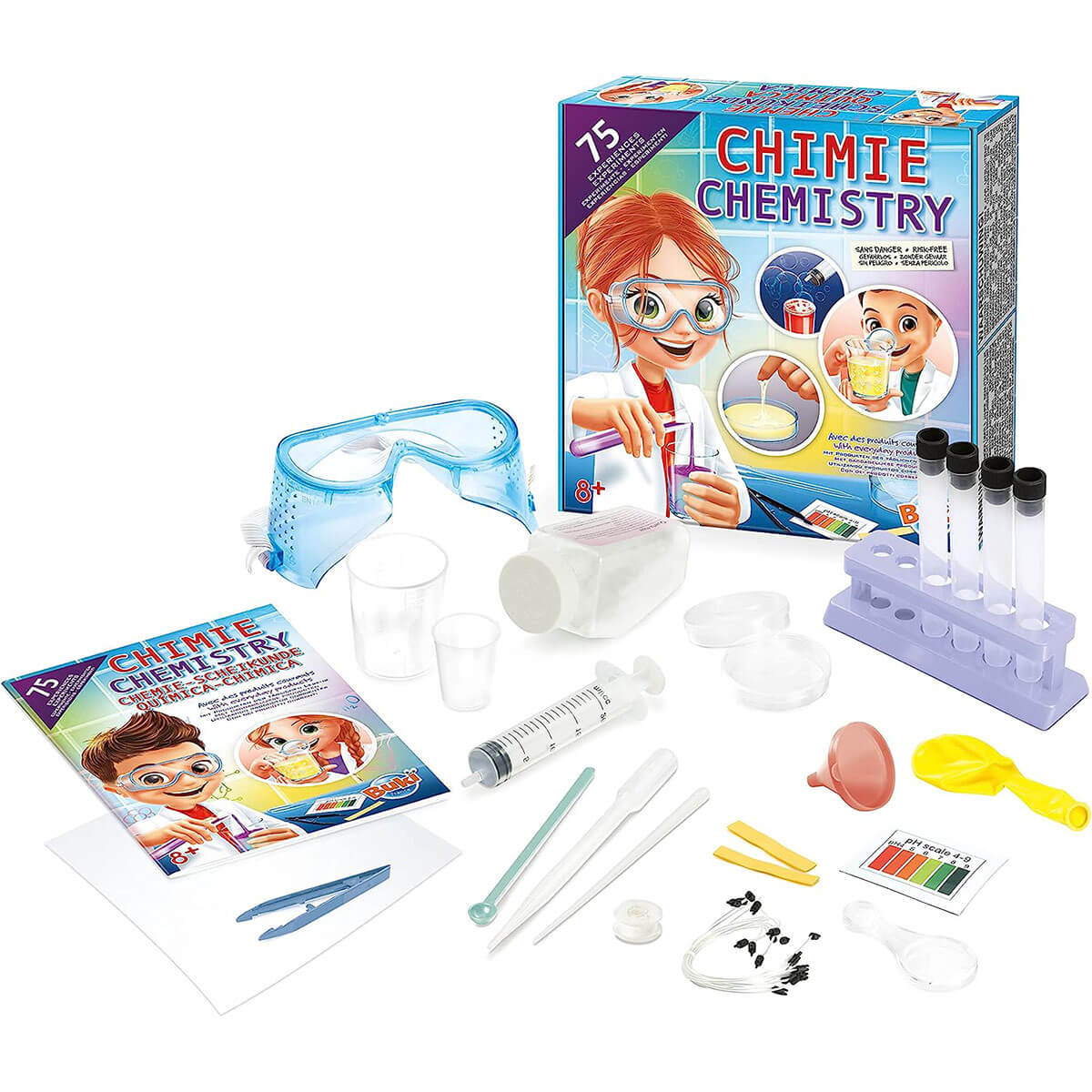 Laboratoire de 75 expériences scientifiques - Jeux scientifiques - Boutique LeoLudo - Buki