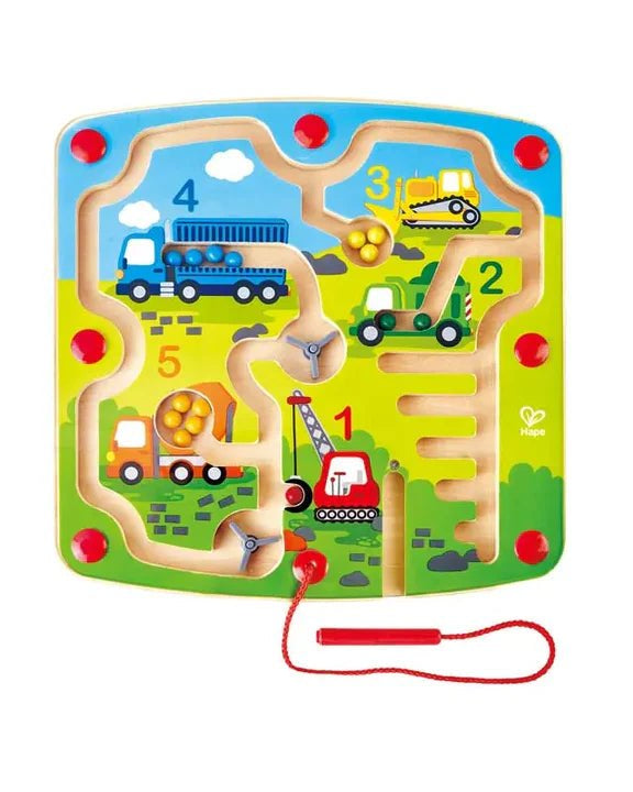 Labyrinthe magnétique – Chantier & chiffres - Jeux magnétiques - Boutique LeoLudo - Hape