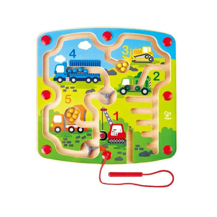 Labyrinthe magnétique – Chantier & chiffres - Jeux magnétiques - Boutique LeoLudo - Hape