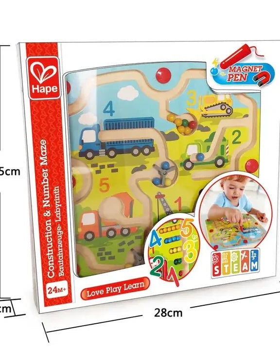 Labyrinthe magnétique – Chantier & chiffres - Jeux magnétiques - Boutique LeoLudo - Hape