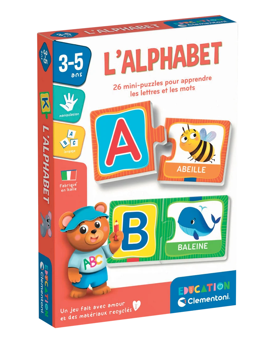 L’Alphabet – Jeu éducatif -Jeux éducatifs- Boutique LeoLudo-Clementoni