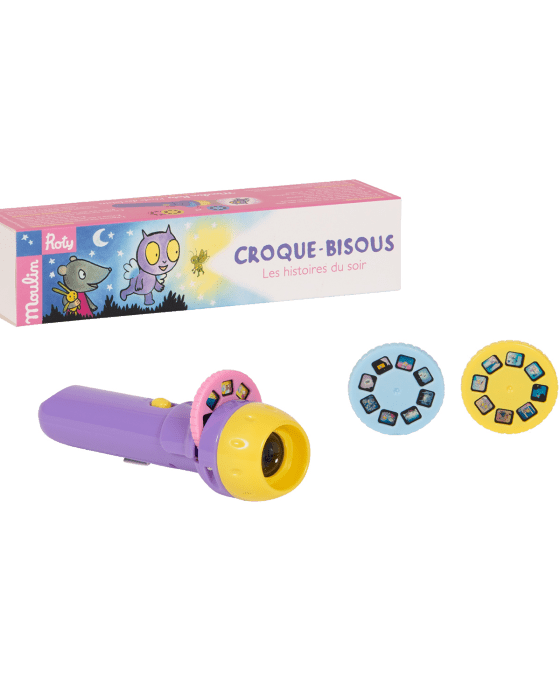 Lampe à histoires École des loisirs - Croque - Bisous - Lampes à histoire - Boutique LeoLudo - Moulin Roty