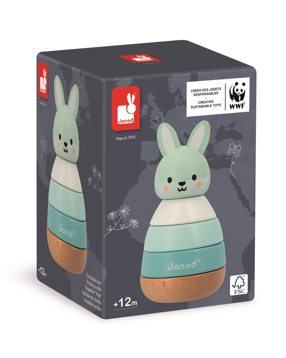 Lapin empilable - Jouets à trier & empiler - Boutique LeoLudo - Janod