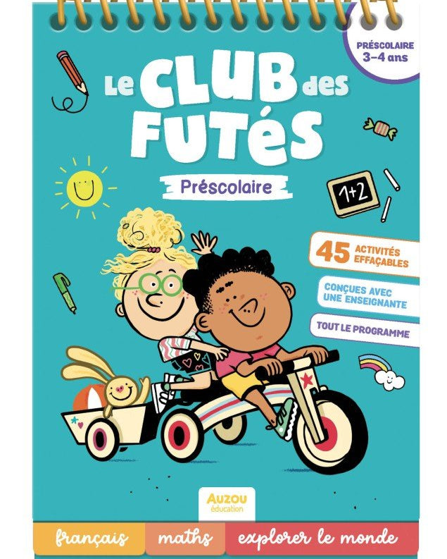 Le club des futés - Préscolaire - Cahiers d'activités - Boutique LeoLudo - Auzou