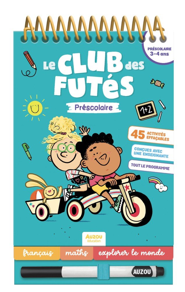 Le club des futés - Préscolaire - Cahiers d'activités - Boutique LeoLudo - Auzou