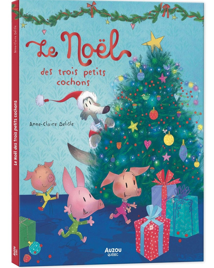 Le Noël des trois petits cochons -Livres- Boutique LeoLudo-Auzou