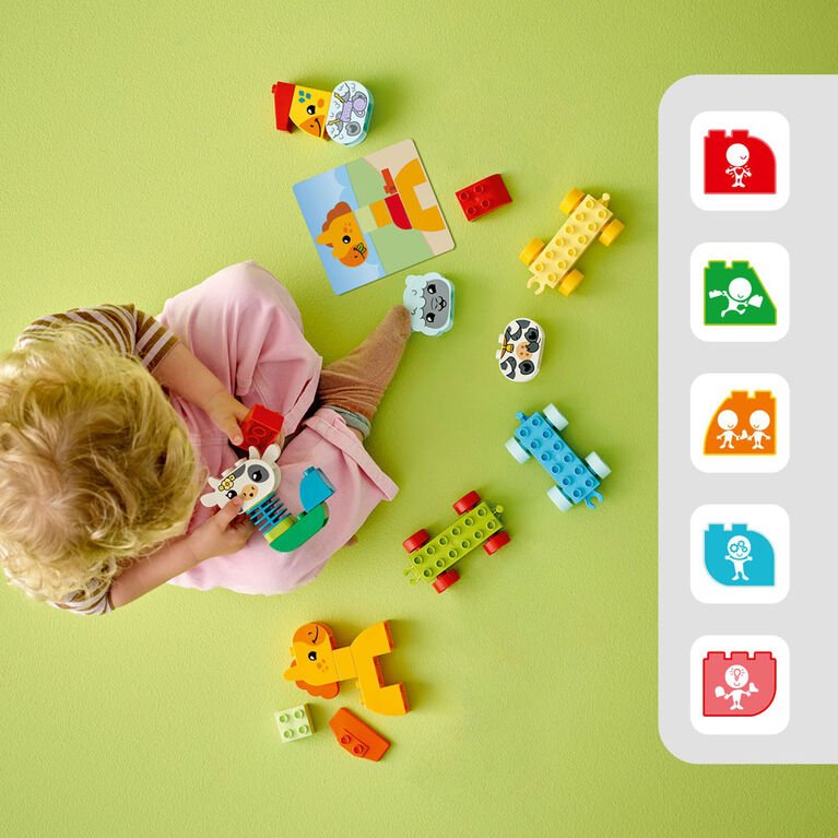 Le train d'animaux DUPLO (19 pcs) - Jeux de construction - Boutique LeoLudo - LEGO