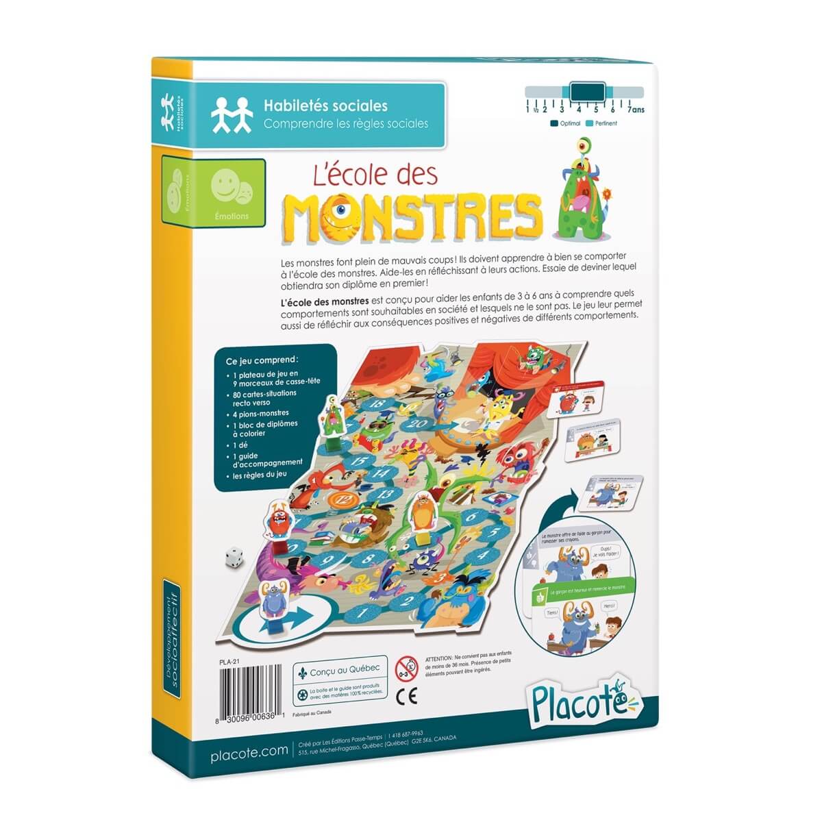 L'école des monstres - Jeux de société - Boutique LeoLudo - Placote