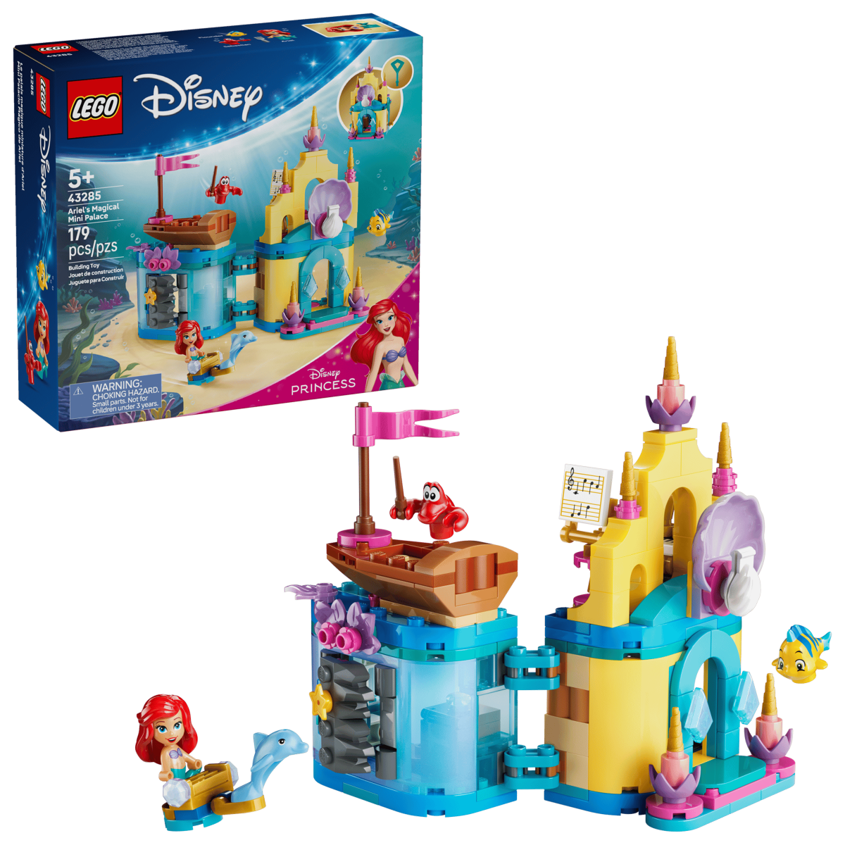 LEGO Disney – Le mini palais magique d’Ariel (179 pcs) - Jeux de construction - Boutique LeoLudo - LEGO