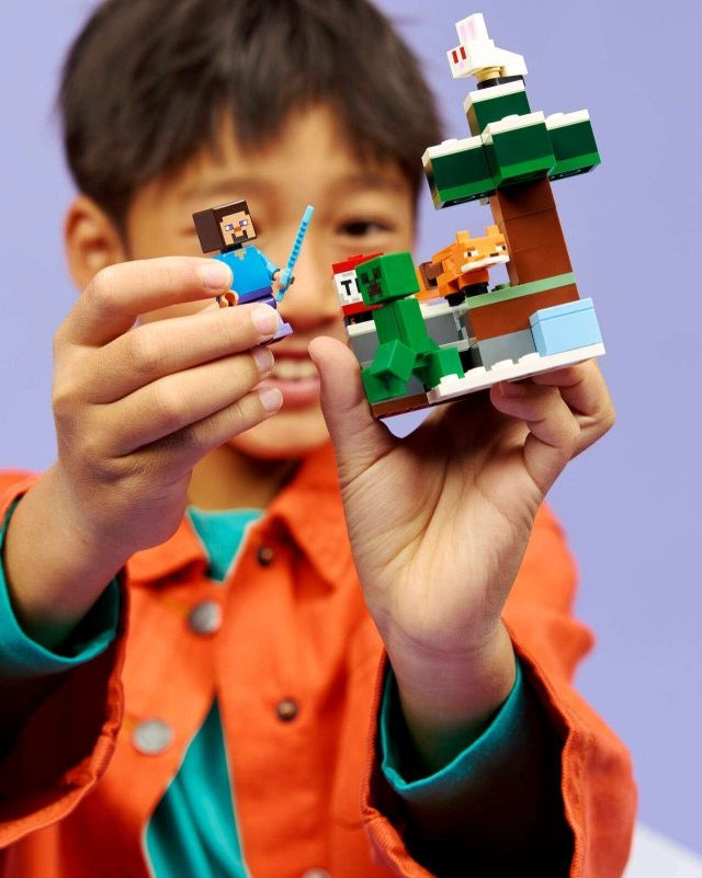 LEGO Minecraft L’Aventure Taïga de Steve – Jeu de construction 6 ans+ - Jeux de construction - Boutique LeoLudo - LEGO