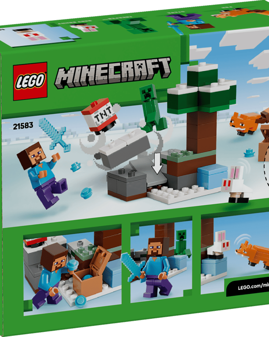 LEGO Minecraft L’Aventure Taïga de Steve – Jeu de construction 6 ans+ - Jeux de construction - Boutique LeoLudo - LEGO